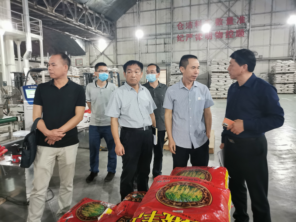 南宁市乡村振兴粮食全产业链链长尹彦鸿率南宁市乡村振兴和防止返贫致贫工作组到公司走访考察调研