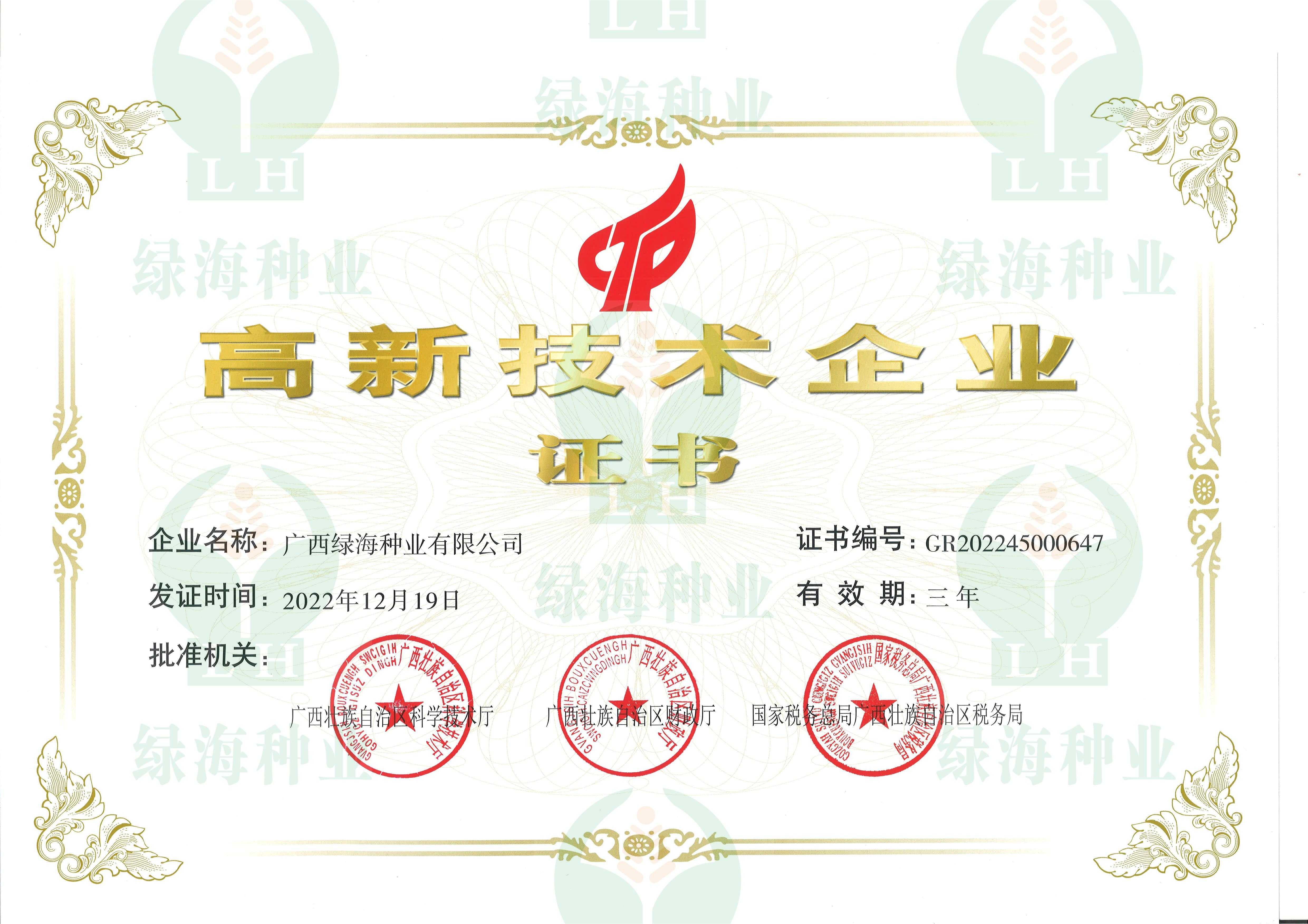 高新技术企业